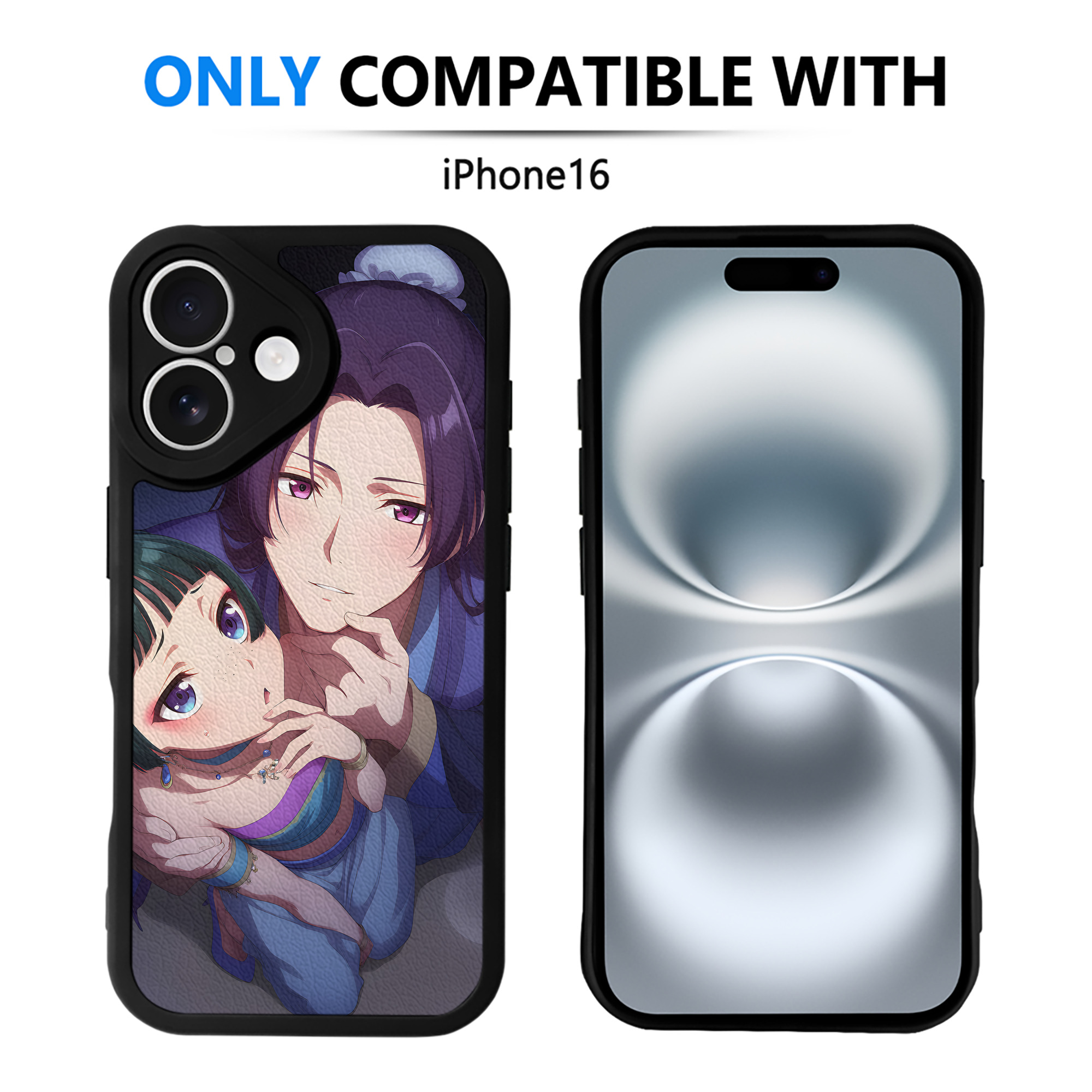 （画像用） 薬屋のひとりごと The Apothecary Diaries 【iPhone 16シリーズ対応】シリコンスマホケース（レザー調） 材質：シリコン